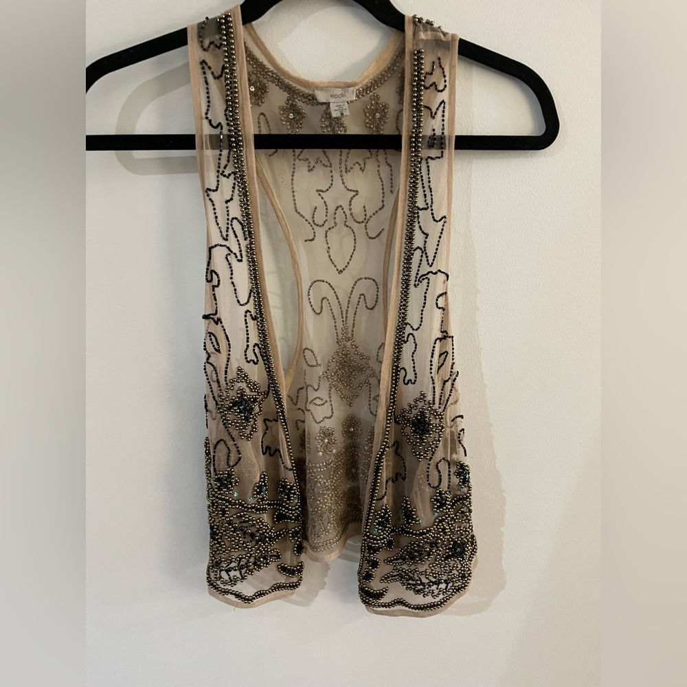 Small Ecote Urban Outfitters Beaded Vest